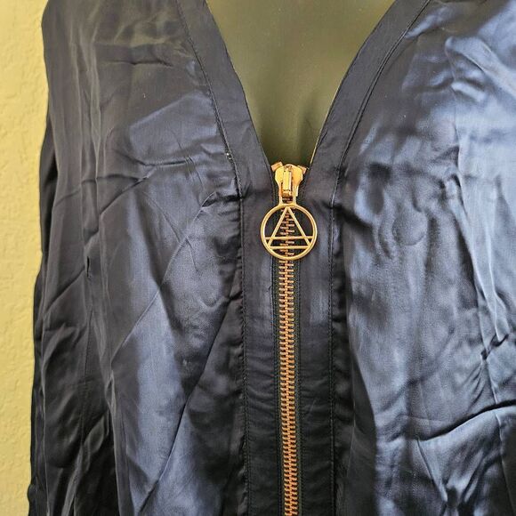 NWT Eleven Paris Embroidered Beaded Bomber Jacket - Picture 3 of 12